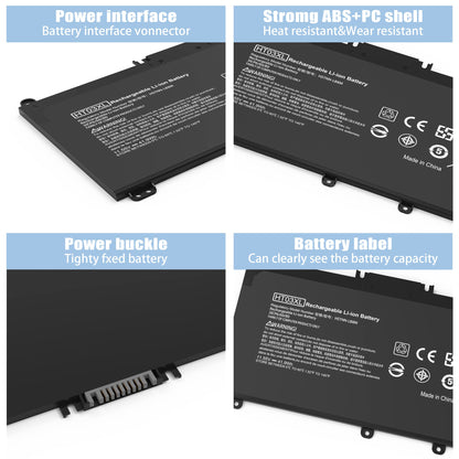 VNYUNQWE HT03XL L11119-855 Laptop Battery Replacement for HP Pavilion 15-DA 15-DB 15-DW 15-CS 15-DY 17-by 17-CA 14-CE 14-CF 14-DF 14-DQ 14-DK Series 15-CS0053CL 15-DA0014DX HSTNN-UB7J HT03041XL