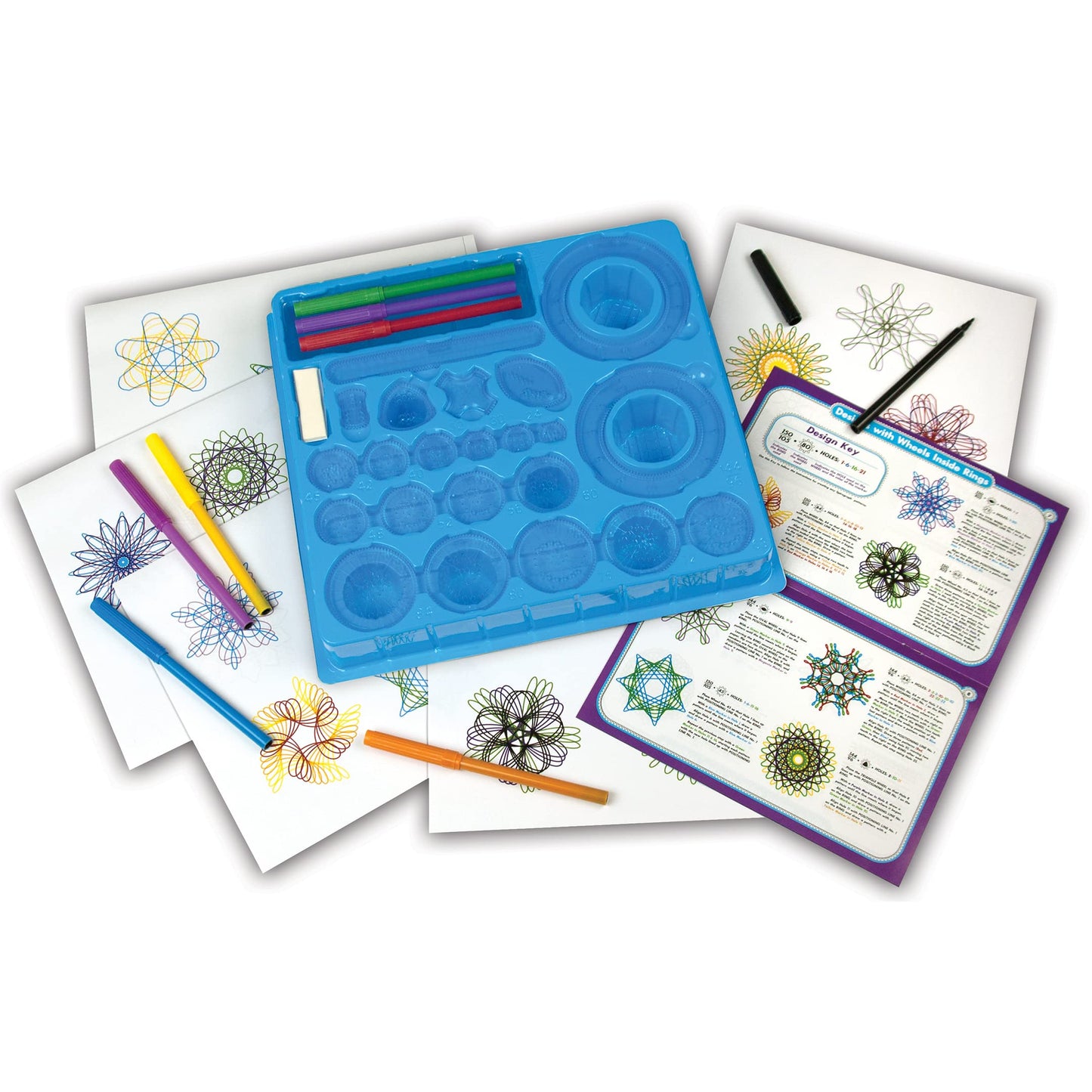 Spirograph Original Set - Create Amazing Endless Designs - 30 Pieces Set Including Precision Parts, Pens & Spiro-Putty - Creative Arts & Crafts Activity for Ages 8 and up - Packaging May Vary