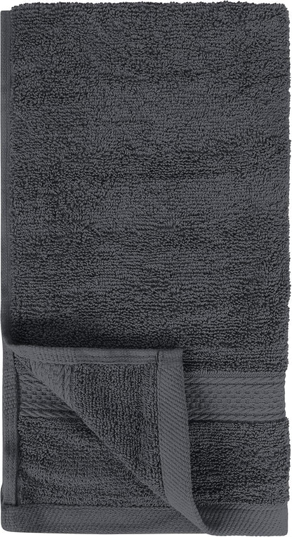 Utopia Towels - Premium Hand Towels - 100% Combed Ring Spun Cotton, Ultra Soft and Highly Absorbent, Extra Large Thick Hand towels 41 x 71 cm, Hotel & Spa Quality Hand Towels (6-Pack) (Grey)