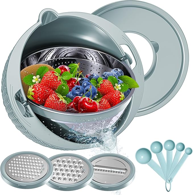 4-1 Strainer Bowl with Lid Set
