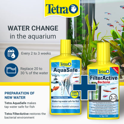 Tetra AquaSafe to Turn Tap Water into Safe and Healthy Water for Fish and Plants, 500 ml