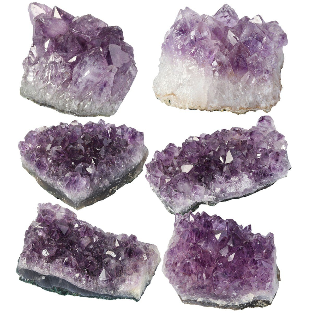 mookaitedecor Natural Amethyst Crystal Cluster Specimen Stone for Crystals Healing Reiki Home Decoration(0.44-0.66 LB)