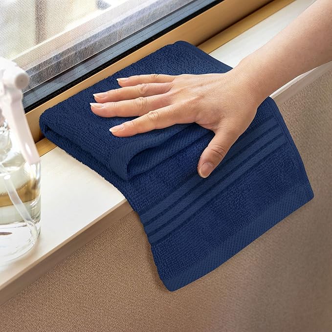Utopia Towels Wash Cloths Set, 12 by 12 Inches, 100% Cotton Ring Spun, Highly