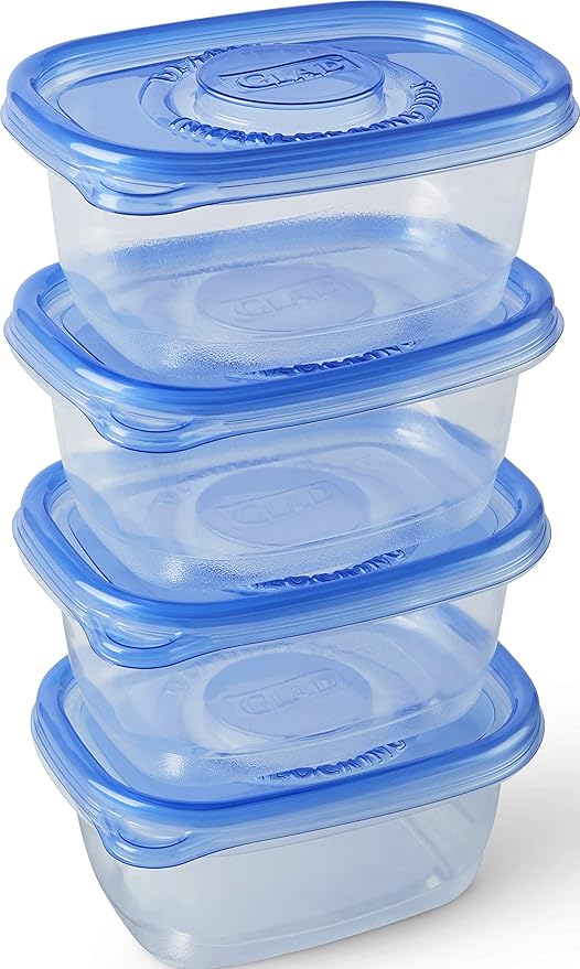 GladWare To Go Snack Food Storage Containers, Medium Rectangle Holds 24 Ounces