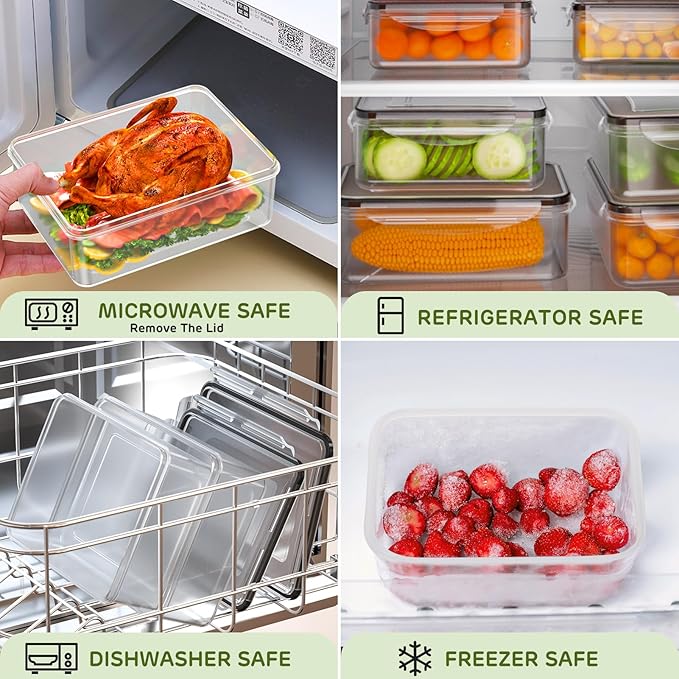 40 PCS Food Storage Containers