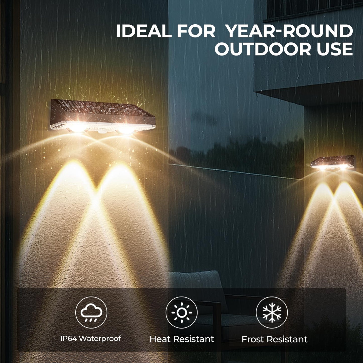 Flyingod Solar Fence Lights Outdoor 8 Pack – IP65 Waterproof Wireless Solar Deck Lights with 9 Color Modes, 80 Lumen Bright LED for Fence, Backyard, Patio, Pool, Wall – 12+ Hour Runtime, No Wiring