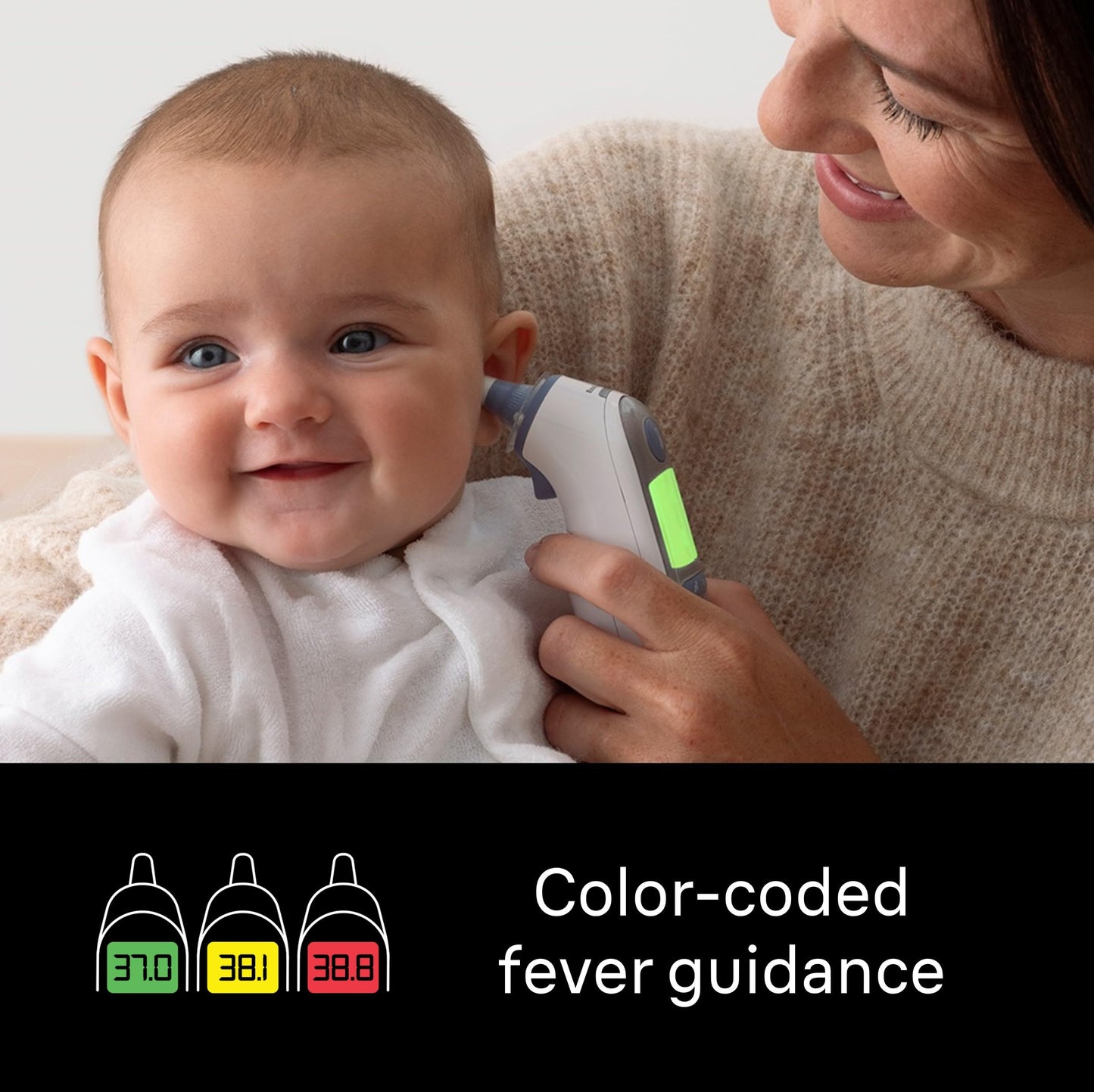 Braun ThermoScan 7 Ear thermometer - Age Precision Technology - Colour-coded Digital Display - Baby and Infant Friendly - #1 Brand among doctors(1)