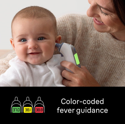 Braun ThermoScan 7 Ear thermometer - Age Precision Technology - Colour-coded Digital Display - Baby and Infant Friendly - #1 Brand among doctors(1)