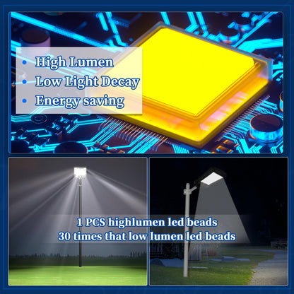 JAYNLT Y-2000W Solar Street Lights Outdoor, 60000LM 6500K Solar Parking Lot Lights Dusk to Dawn, IP67 Waterproof Solar Security Flood Lights with Motion Sensor for Yard, Garden, Parking Lot