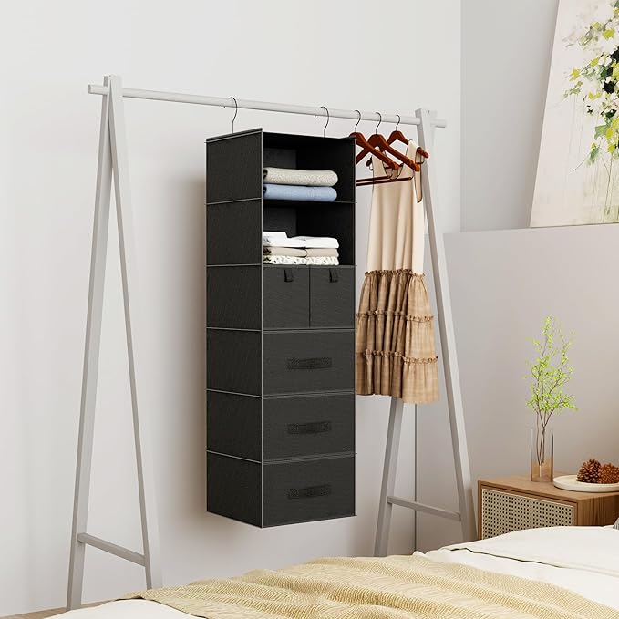 6-Shelves Hanging Closet Organizer