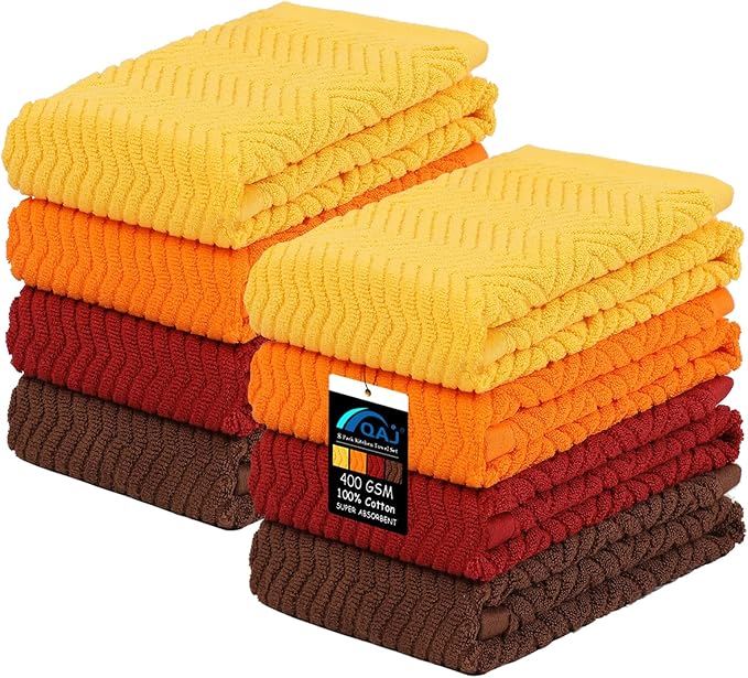 100% Cotton Kitchen Dish Towels Set