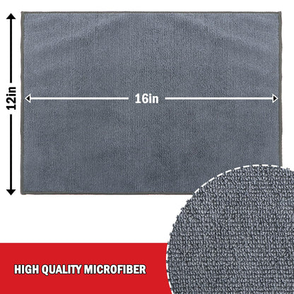 AIDEA Microfibre Cloth 24 Pack-Premium All-Purpose Cleaning Cloths for Cars-Soft & Absorbent Lint Free Streak Free Wash Cloth for House, Kitchen, Windows,30X40CM