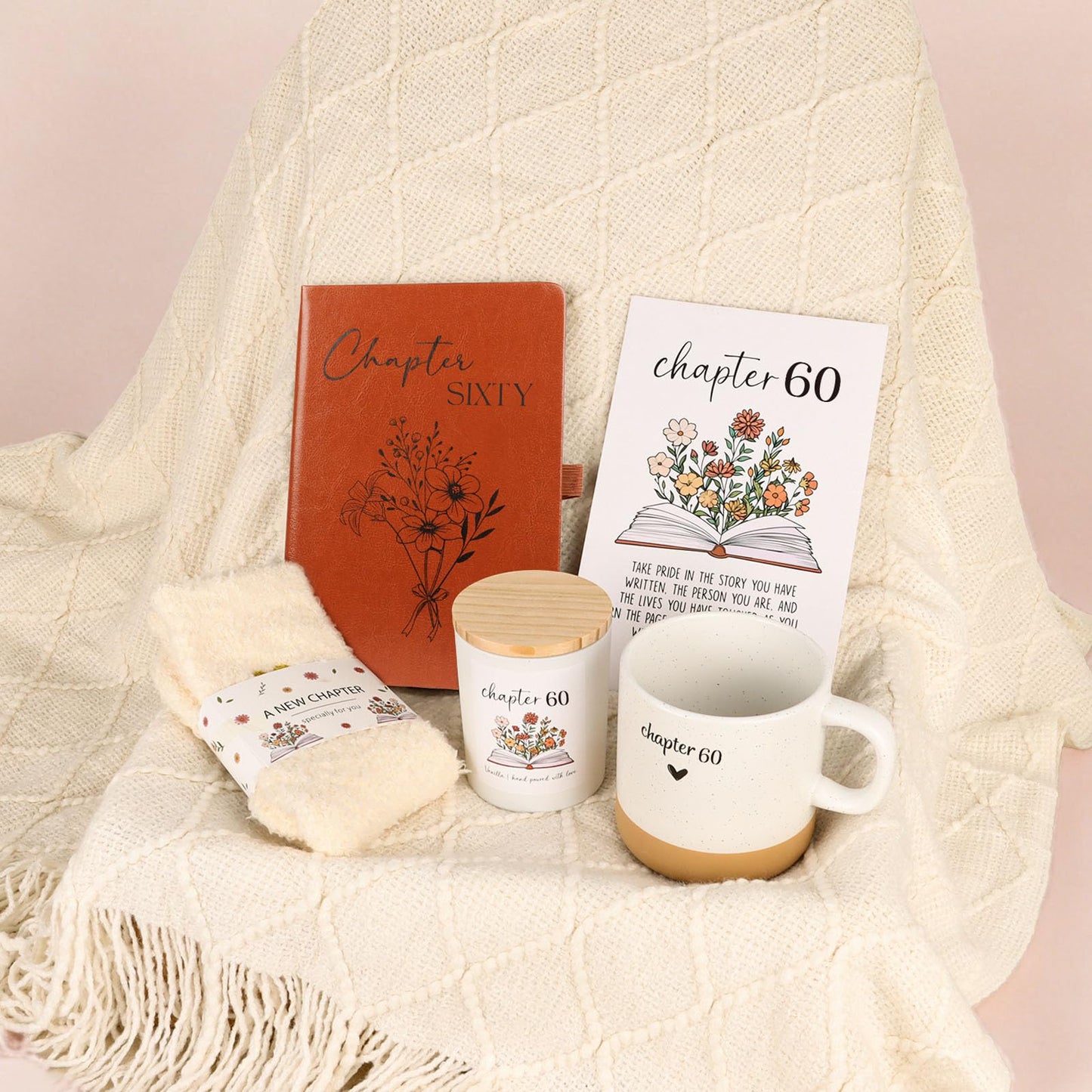 60th Birthday Gifts for Women, Unique Chapter 60 Year Old Birthday Gifts for Women Happy 60th Bday Gift Basket for Her Turning 60 Year Old Gift Box Ideas for Woman Wife Mom Grandma Sister Friend
