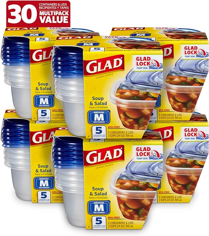 Glad GladWare Medium Rectangle Food Storage Containers