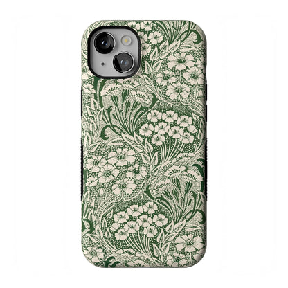 Casely iPhone 14 Plus Case | Sage Garden | Green Floral | Compatible with MagSafe | Bold Protective Design