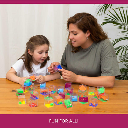BONNYCO Challenge Cubes Party Bag Fillers for Kids Unisex Pack 30 Kids' Party Favours Toys, End of Year Gifts for Children, Pinata Filler Boys and Girls | Return Gifts Birthday, Mini Games Prizes