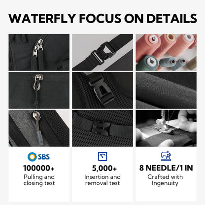 Waterfly Sling Bag Backpack Shoulder Crossbody Bag Chest Bags Hiking Casual Daypack for Men Women
