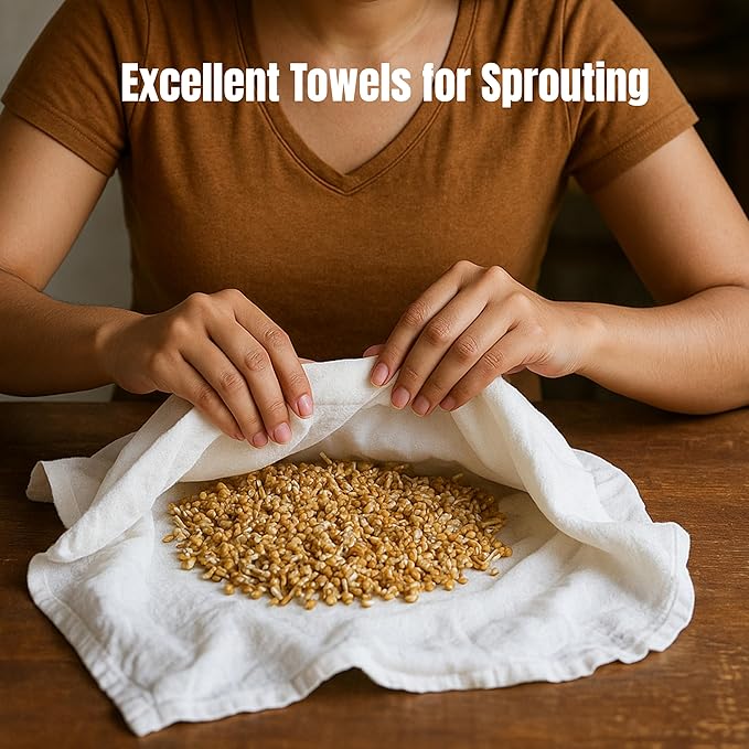 Flour Sack Towels | Tea Towel for Crafts| Kitchen Dish Cotton Blank Towel for