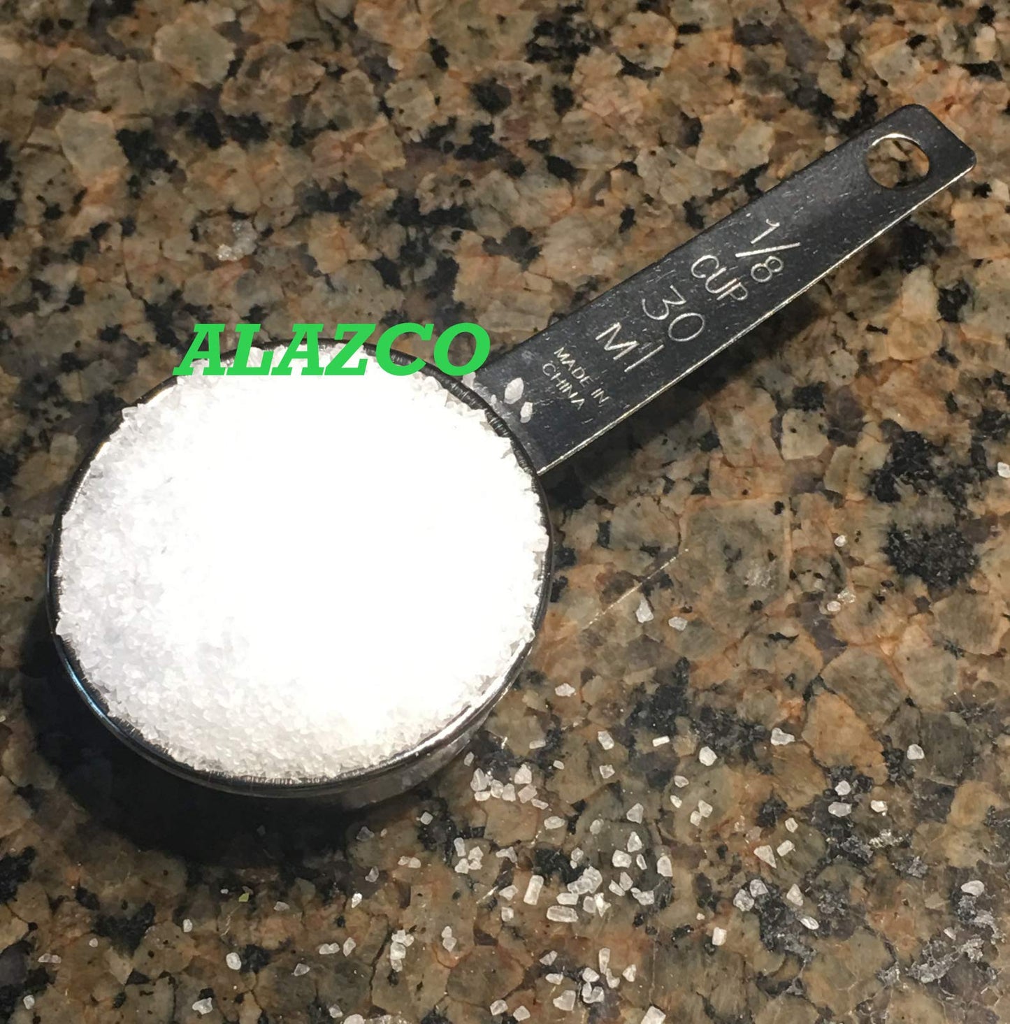 6pc STAINLESS STEEL ALAZCO COFFEE MEASURING SCOOP 1/8 CUP - Kitchen Baking Cooking Measuring Scoop Spice Herbs Salt Sugar Flour Cocoa Protein Powder Keto Cream Scoop