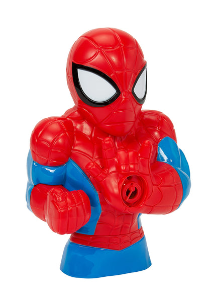 Little Kids Marvel Spider-Man Action Bubble Blower Machine, Includes Bubble Solution, Multi