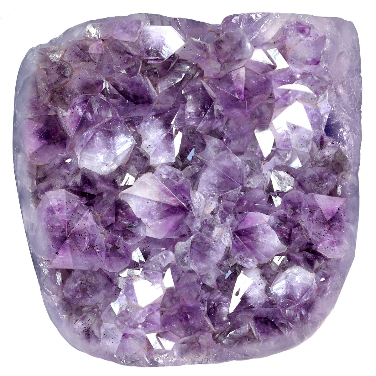 Sportmusies Natural Amethyst Cluster Specimen Home Desk Decoration, Irregular-Shaped Raw Geode Crystal for Meditation Healing, 2.36-4.72 inches