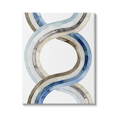 Stupell Industries Modern Two Dimensional Helix Abstract Watercolor Painting, Design by Grace Popp