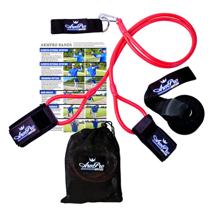 Arm Pro Bands Baseball Softball Resistance Training Bands - Arm Strength, Pitching and Conditioning Equipment, Available in 3 Levels (Youth, Advanced, Elite), Anchor Strap, Door Mount
