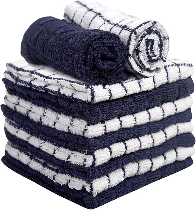 Bumble Dish Cloths | 12" x 12" | 100% Cotton Kitchen Towels | 405 GSM | Soft