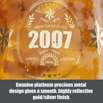 Insaxa 18th Birthday Gifts for Boys - Limited Edition 2007 Premium Quality Beer Glass (1 Pint / 580ml)