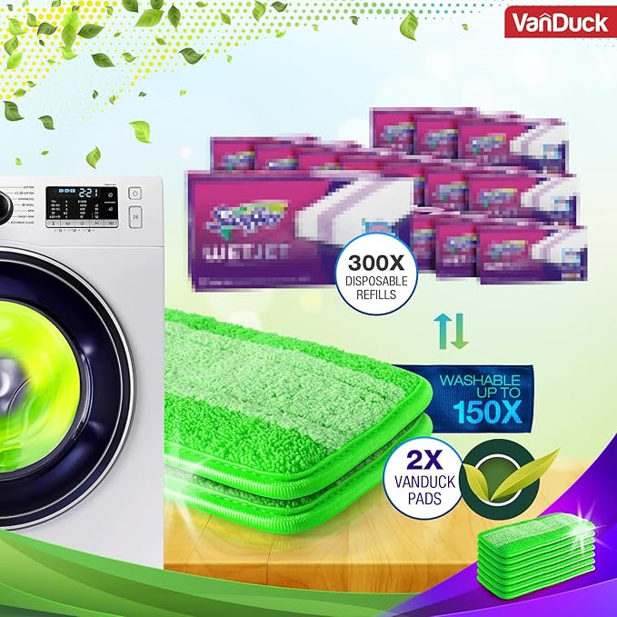 VanDuck Reusable Mop Pads Compatible