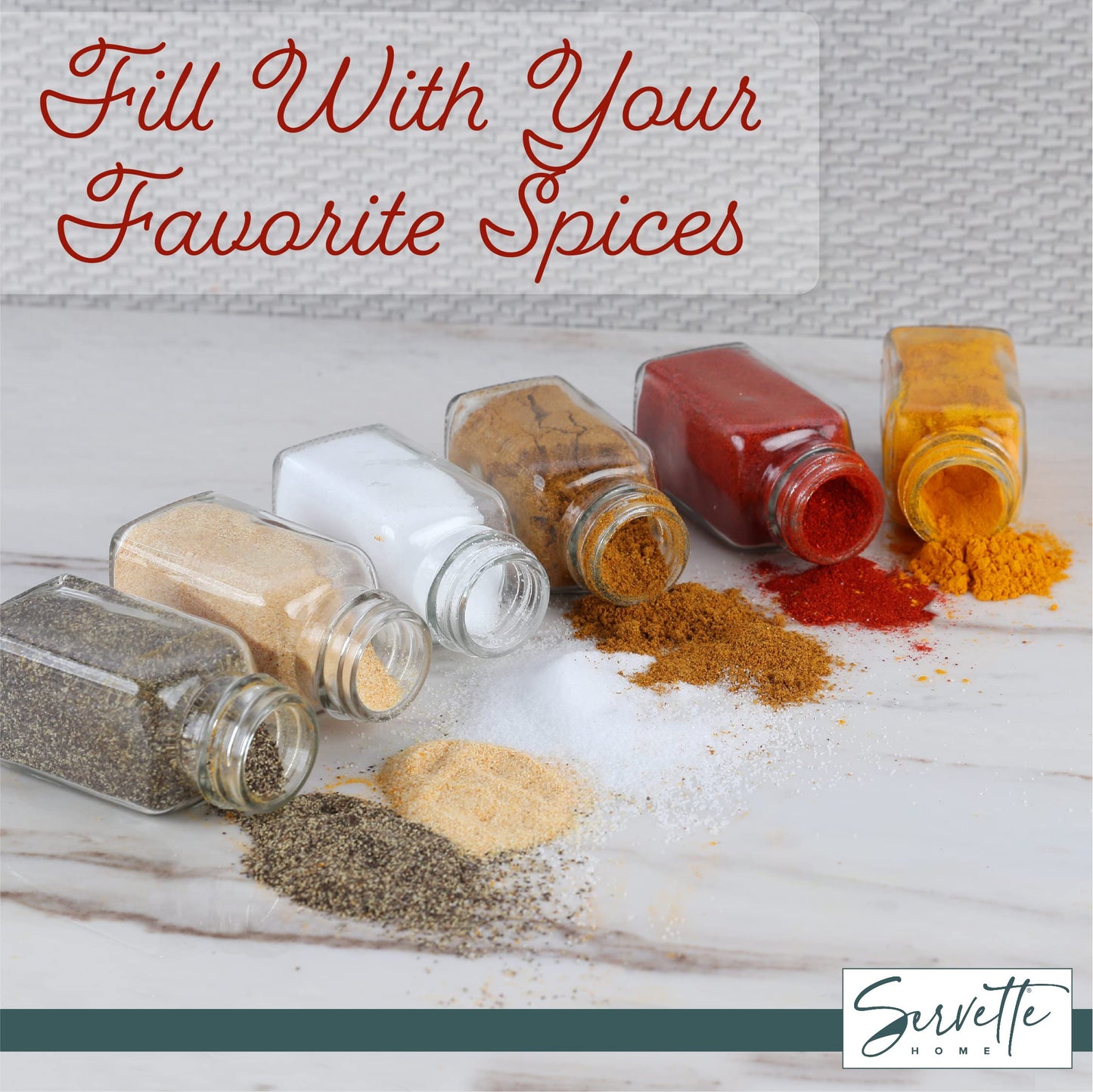 2 ounce Glass Spice Shaker