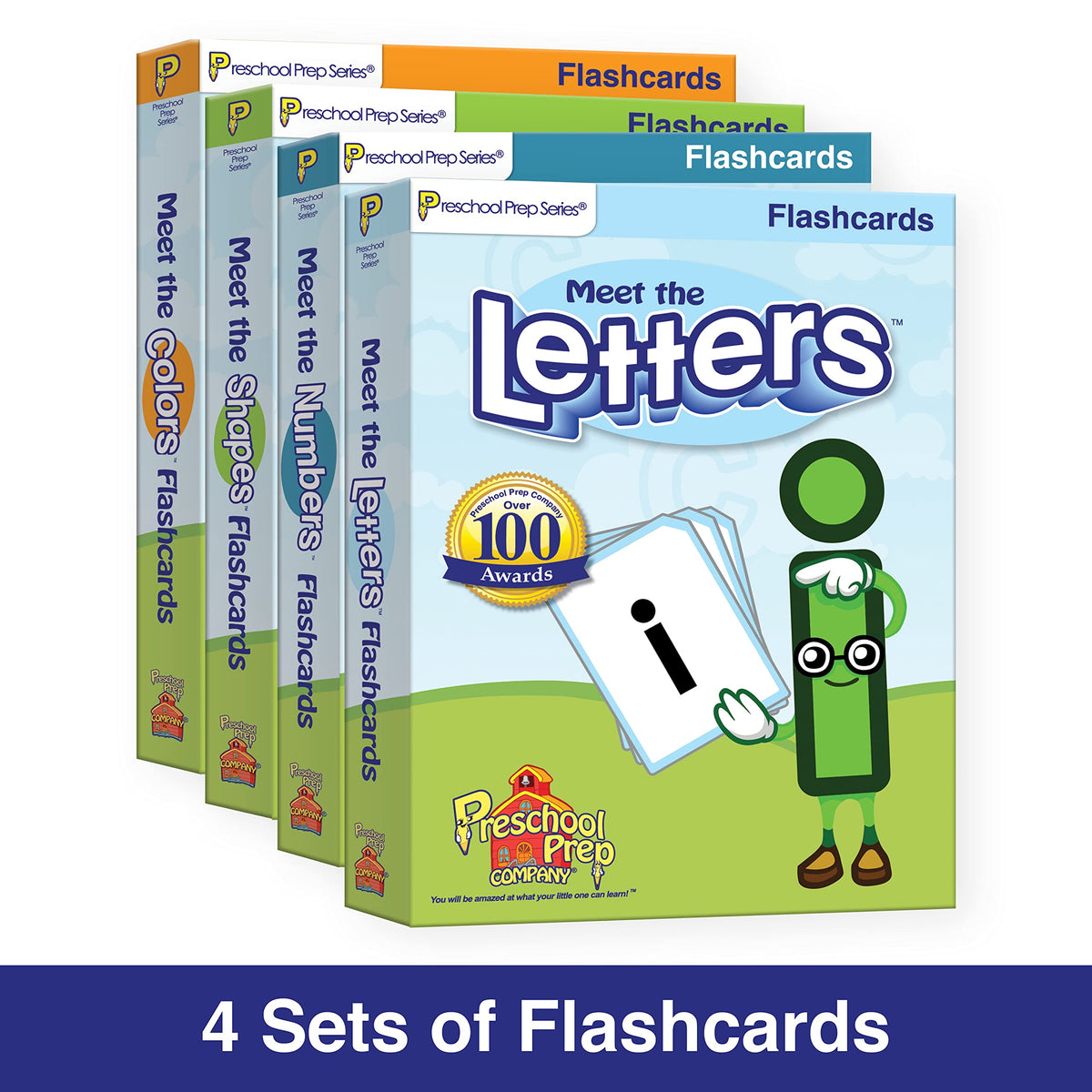 Preschool Prep Pack: Meet The Letters Numbers, Shapes & Colors Big Set! - Bundle with Flashcards, Coloring, Board, & Flap Books, Basic Skills Workbook, & Video Downloads!