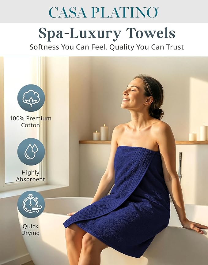 Casa Platino 100% Cotton Bath Towels