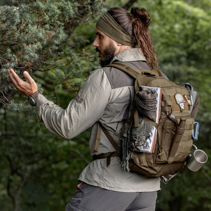 Mardingtop 25L Military Tactical Backpack Practical Rucksack for Men with Molle System Outdoor Hiking Backpack Army Backpack for Hiking, Traveling, Mountaining