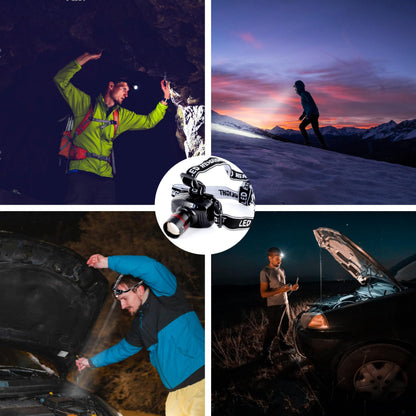 LIANXIN Car Roadside Emergency Kit,Car Safety Roadside Assistance Kit Jumper Cables, Headlamp,Tow Straps,Art Knife,Grey Automotive Emergency Kits