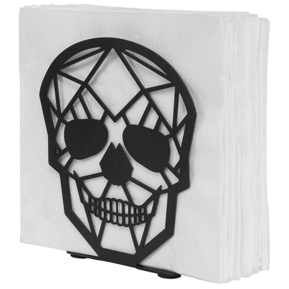 MyGift Modern Brass Tone Metal Wire Commercial Wall Mounted or Tabletop Paper Folded Towel Holder Dispenser Rack (Halloween-Black)