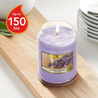 Yankee Candle Scented Candle | Lemon Lavender Large Jar | Long Burning Candles: up to 150 Hours | Perfect Gifts for Women