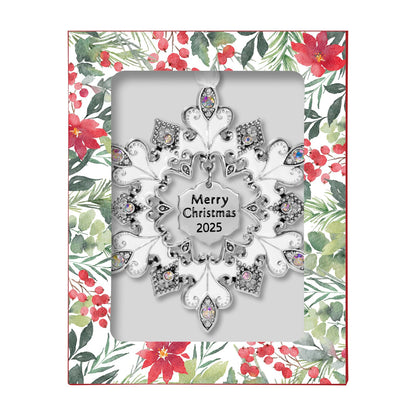 Laraine Christmas Tree Ornaments – 2025 Decorative Hanging Pendant of Car Charm Holiday Keepsake Gift Home Decor (Snowflake (2025))