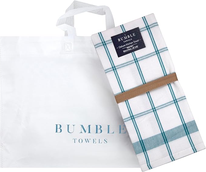 Premium Kitchen Towels | Large Cotton Dish Towels | Flat & Terry Highly