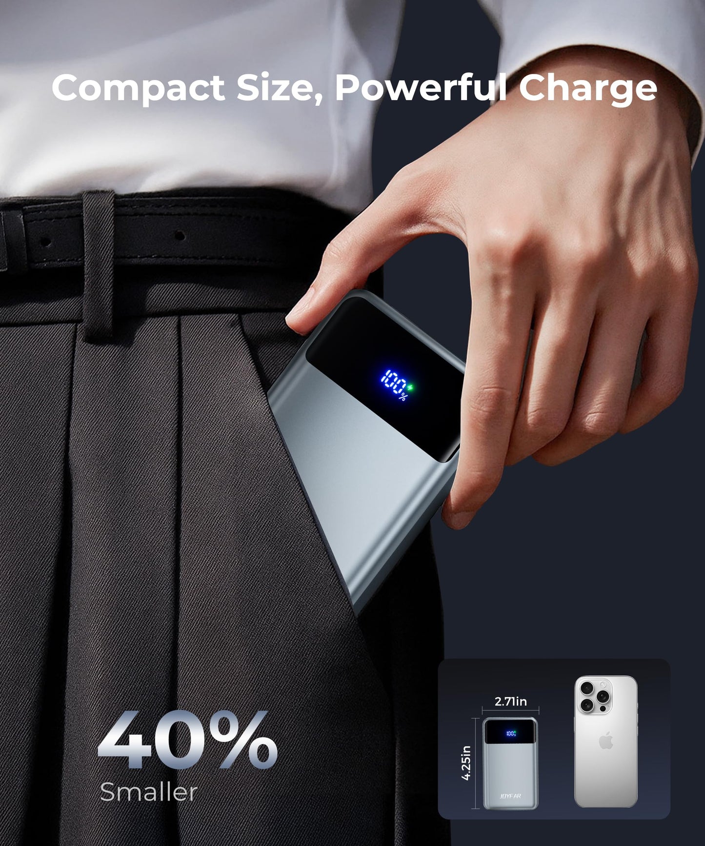 Portable-Charger-Power-Bank Travel Essentials Battery Pack USB C 30000mAh Built in Cable 22.5W Phone Fast Charging Powerbank Compatible with iPhone 16 15 14 13 12 11 iPad Samsung Google Xiaomi