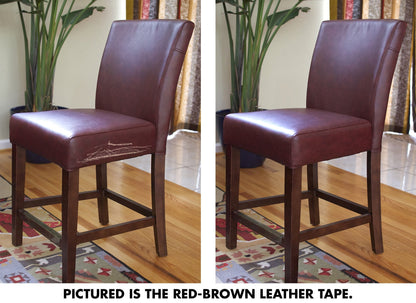 MATCH 'N PATCH Leather Repair Tape - Realistic Printed Leather Pattern for Vinyl, & Synthetic Repairs, Conceal Rips, Scratches, and Tears, for Furniture Fix, Crafts, & DIY - 15 ft x 2.25" Roll, Black