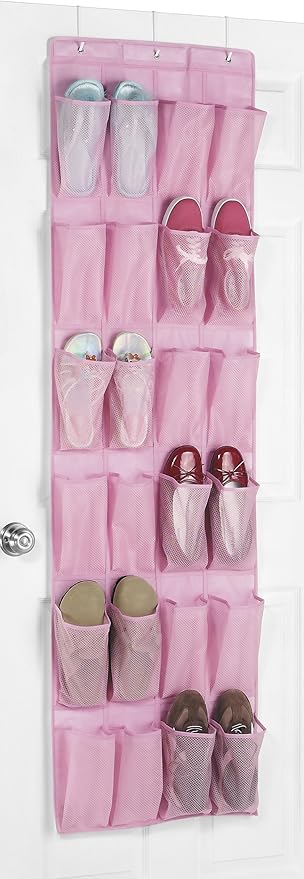 Whitmor 24 Pocket Over the Door Shoe Organizer