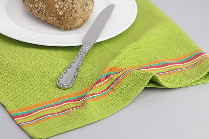 COTTON CRAFT Salsa Stripe Kitchen Towel