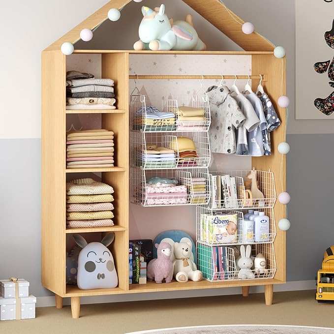5 Tier Extra Large Closet Hanging Shelves