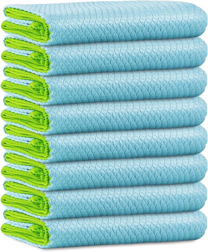 Microfiber Cleaning Cloth Lint Free Glass Cleaner Window Polishing Streak Free