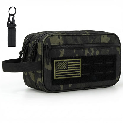 IronSeals Tactical Toiletry Bag Men Hygiene Bag Travel shower Bag EDC Utility Molle Tool Pouch Mens Shaving Kit Bag