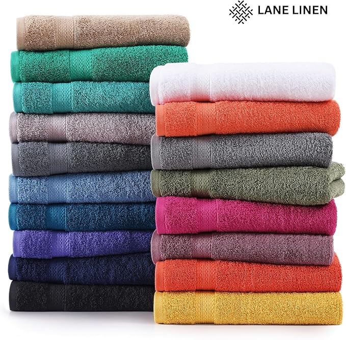 LANE LINEN Bath Towel Set of 4 PC