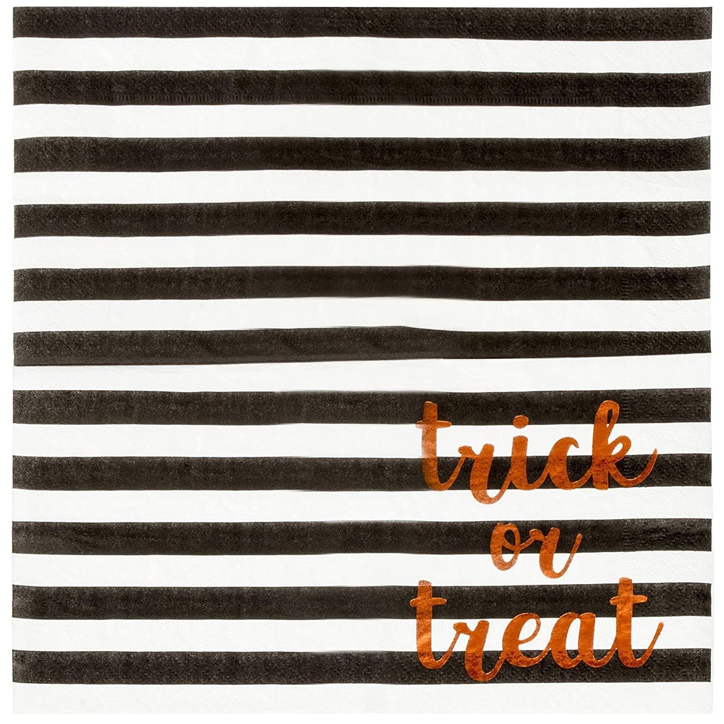 Trick or Treat Party Supplies, Halloween Paper Napkins (5 x 5 In, 50 Pack)