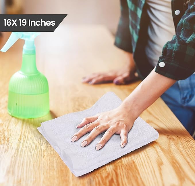 Utopia Towels Kitchen Bar Mops, 16 by 19 Inches, 100% Cotton Super Absorbent
