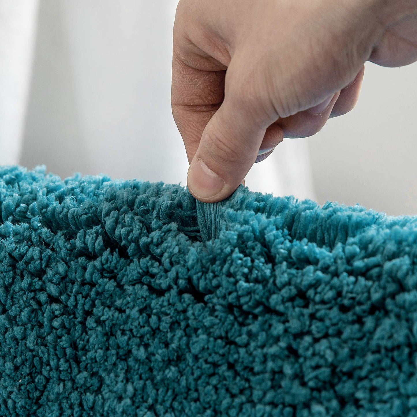 MIULEE Bath Mat Non Slip Absorbent Bathroom Soft luxurious Shower Small Mat Doormat Inside Rugs Kitchen Rugs Carpet Mat Washable for Bathroom Bedroom Kitchen Entrance 40x60 cm Blue Green